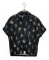 DESCENTE（デサント）の古着「Aloha CAUCASUS TEXTILE SS SHIRT」｜ブラック