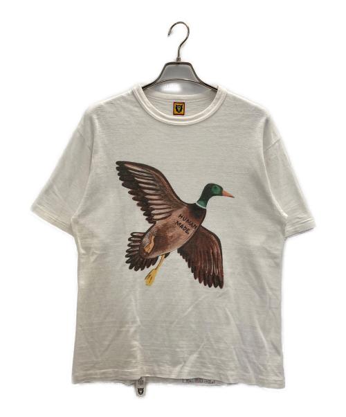 HUMAN MADE（ヒューマンメイド）HUMAN MADE (ヒューマンメイド) FLYNG DUCK Tee ホワイト サイズ:Lの古着・服飾アイテム