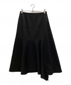 BLENHEIMブレンヘイム）の古着「変形フレアマキシスカート」｜ブラック