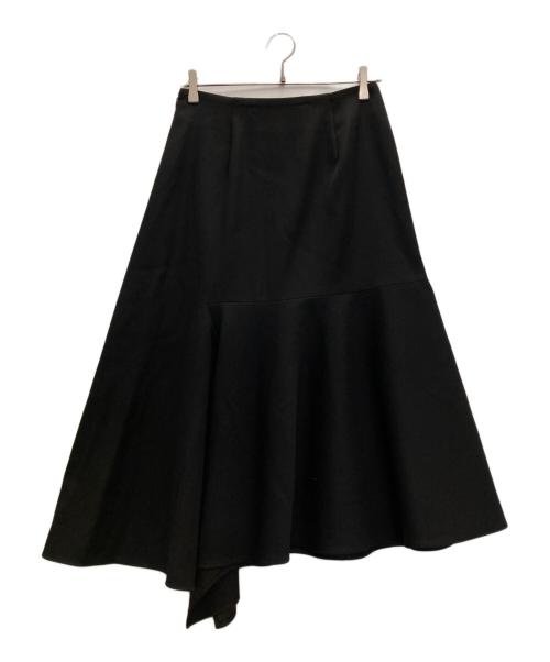 BLENHEIM（ブレンヘイム）BLENHEIM (ブレンヘイム) 変形フレアマキシスカート ブラック サイズ:Ⅿの古着・服飾アイテム
