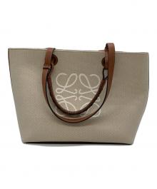 LOEWE（ロエベ）の古着「アナグラムトートバッグ」｜エクリュ×タン