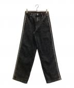 adidasアディダス）の古着「DENIM FB PT」｜ブラック