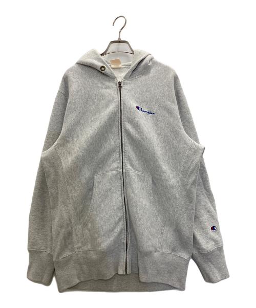 Champion（チャンピオン）Champion (チャンピオン) REVERSEWEAVE ZIP UP PARKA グレー サイズ:XLの古着・服飾アイテム