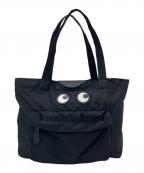 ANYA HINDMARCHアニヤ・ハインドマーチ）の古着「EYES ナイロントートバッグ」｜ブラック