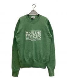 MARITHE+FRANCOIS GIRBAUD（マリテフランソワジルボー）の古着「LOGO KNIT」｜グリーン