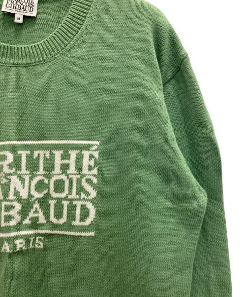 MARITHE+FRANCOIS GIRBAUD（マリテフランソワジルボー）MARITHE+FRANCOIS GIRBAUD (マリテフランソワジルボー) LOGO KNIT グリーン サイズ:Ⅿの古着・服飾アイテム