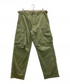 ALPHAアルファ）の古着「リップストップジャングルファティーグパンツ」｜カーキ