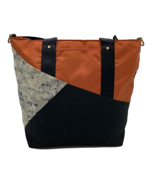 master-piece（マスターピース）master-piece (マスターピース) パッチワークショルダーバッグ オレンジの古着・服飾アイテム
