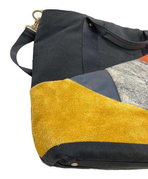 master-piece（マスターピース）master-piece (マスターピース) パッチワークショルダーバッグ オレンジの古着・服飾アイテム