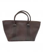 MARGARET HOWELLマーガレットハウエル）の古着「レザートートバッグ」｜ブラウン