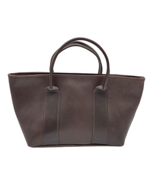 MARGARET HOWELL（マーガレットハウエル）MARGARET HOWELL (マーガレットハウエル) レザートートバッグ ブラウンの古着・服飾アイテム
