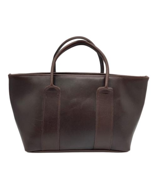 MARGARET HOWELL（マーガレットハウエル）MARGARET HOWELL (マーガレットハウエル) レザートートバッグ ブラウンの古着・服飾アイテム