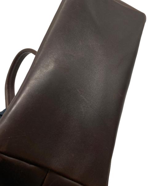 MARGARET HOWELL（マーガレットハウエル）MARGARET HOWELL (マーガレットハウエル) レザートートバッグ ブラウンの古着・服飾アイテム