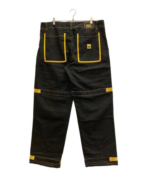 MARITHE+FRANCOIS GIRBAUD（マリテフランソワジルボー）MARITHE+FRANCOIS GIRBAUD (マリテフランソワジルボー) シャトルパンツ ブラック×イエロー サイズ:40の古着・服飾アイテム