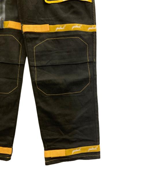 MARITHE+FRANCOIS GIRBAUD（マリテフランソワジルボー）MARITHE+FRANCOIS GIRBAUD (マリテフランソワジルボー) シャトルパンツ ブラック×イエロー サイズ:40の古着・服飾アイテム