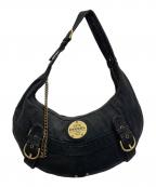 DIESELディーゼル）の古着「アーカイブハーフムーンキャンバスワンショルダーバッグ」｜ブラック