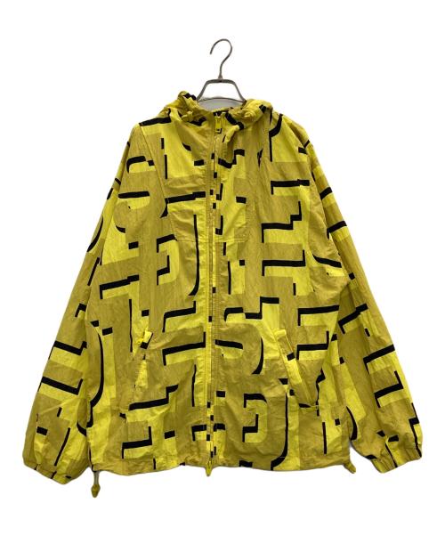 DIESEL（ディーゼル）DIESEL (ディーゼル) ロゴプリントナイロンパーカー イエロー サイズ:SIZE48の古着・服飾アイテム