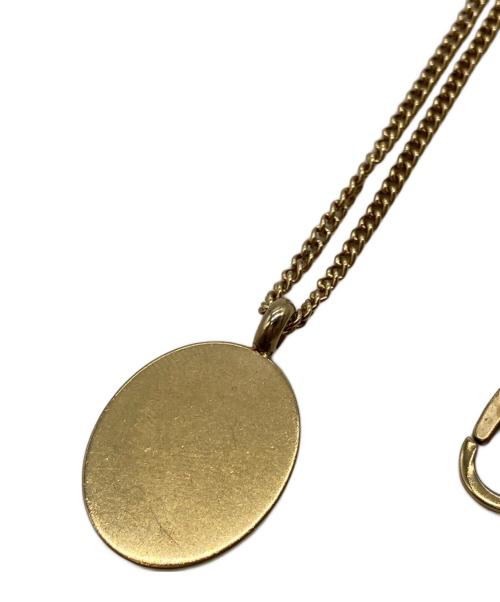 DIESEL（ディーゼル）DIESEL (ディーゼル) ロゴネックレス ゴールドの古着・服飾アイテム