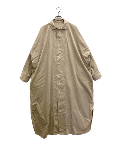 45R（フォーティファイブ・アール）45R (フォーティファイブ・アール) くてくてコーデュロイのドレス ベージュ サイズ:表記無しの古着・服飾アイテム