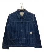 Pherrow'sフェローズ）の古着「ウォバッシュストライプデニムジャケット」｜ネイビー