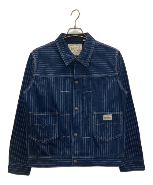 Pherrow's（フェローズ）PHERROW'S (フェローズ) ウォバッシュストライプデニムジャケット ネイビー サイズ:40の古着・服飾アイテム