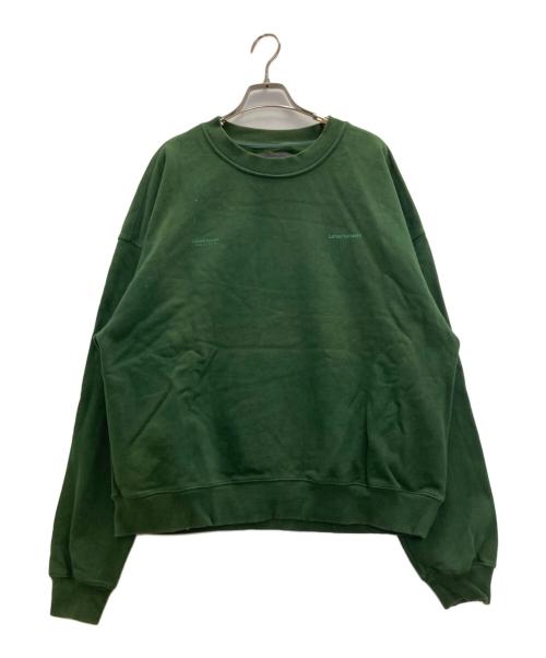 Unknown london（アンノウンロンドン）Unknown London (アンノウンロンドン) ラインストーンロゴスウェット グリーン サイズ:Ⅿの古着・服飾アイテム