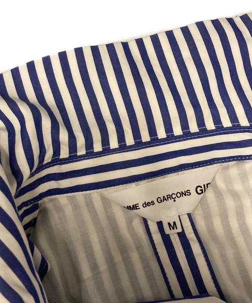 COMME des GARCONS GIRL（コムデギャルソンガール）COMME des GARCONS GIRL (コムデギャルソンガール) フラワーストライプデザインジャケット ブルー サイズ:Ⅿの古着・服飾アイテム