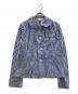COMME des GARCONS GIRL（コムデギャルソンガール）の古着「フラワーストライプデザインジャケット」｜ブルー