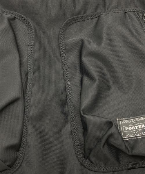 PORTER（ポーター）PORTER (ポーター) COMPART コンパート ダブル ポケット ショルダーバッグ ブラックの古着・服飾アイテム