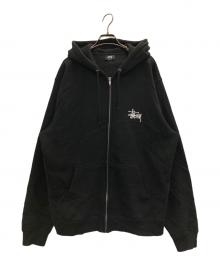 stussy（ステューシー）の古着「両面プリントパーカー」｜ブラック
