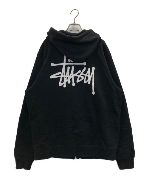 stussy（ステューシー）stussy (ステューシー) 両面プリントパーカー ブラック サイズ:Ⅼの古着・服飾アイテム