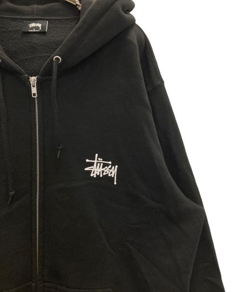 stussy（ステューシー）stussy (ステューシー) 両面プリントパーカー ブラック サイズ:Ⅼの古着・服飾アイテム