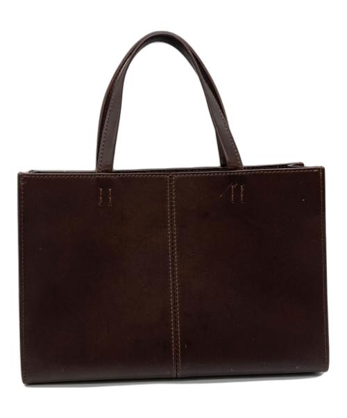 土屋鞄（ツチヤカバン）土屋鞄 (ツチヤカバン) レザートートバッグ ダークブラウンの古着・服飾アイテム