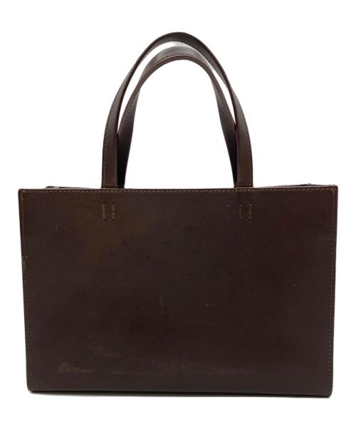土屋鞄（ツチヤカバン）土屋鞄 (ツチヤカバン) レザートートバッグ ダークブラウンの古着・服飾アイテム