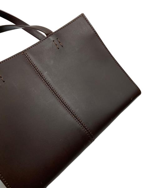 土屋鞄（ツチヤカバン）土屋鞄 (ツチヤカバン) レザートートバッグ ダークブラウンの古着・服飾アイテム