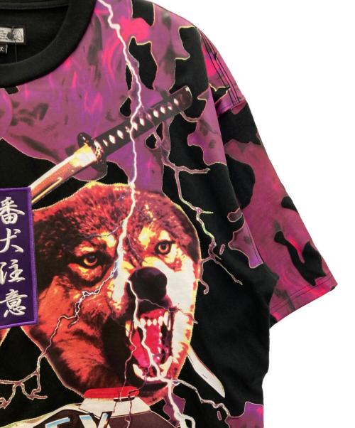GALFY（ガルフィー）GALFY (ガルフィー) 番犬Tee パープル サイズ:XLの古着・服飾アイテム