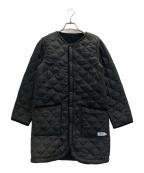 ARMENアーメン）の古着「キルティングノーカラーコート」｜ブラック