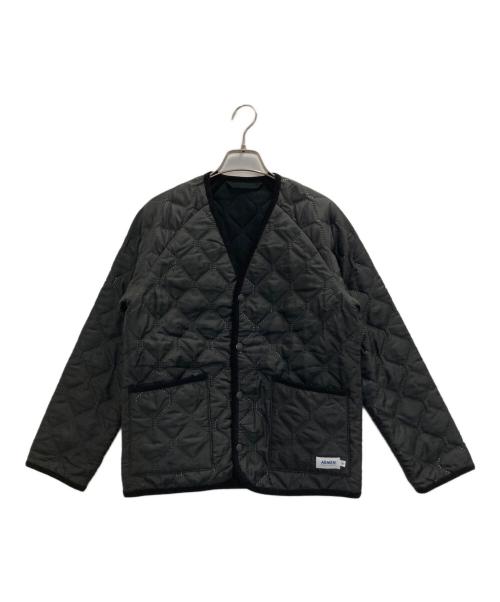 ARMEN（アーメン）ARMEN (アーメン) キルティングジャケット ブラックの古着・服飾アイテム