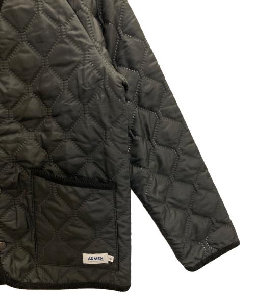ARMEN（アーメン）ARMEN (アーメン) キルティングジャケット ブラックの古着・服飾アイテム