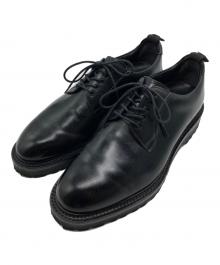 W.H（ダブルエイチ）の古着「プレーントゥー シューズ」｜ブラック