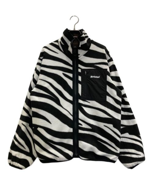 F.C.R.B.（エフシーレアルブリストル）F.C.R.B. (エフシーレアルブリストル) ZEBRA FLEECE REVERSIBLE JACKET ブラウン×ホワイト サイズ:Sの古着・服飾アイテム