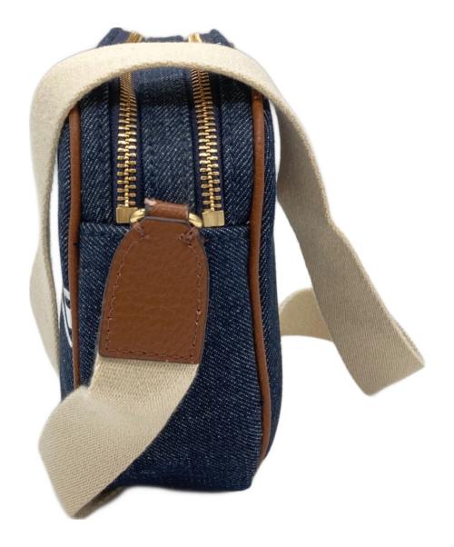 LAUREN RALPH LAUREN（ローレンラルフローレン）LAUREN RALPH LAUREN (ローレンラルフローレン) デニムショルダーバッグ インディゴの古着・服飾アイテム