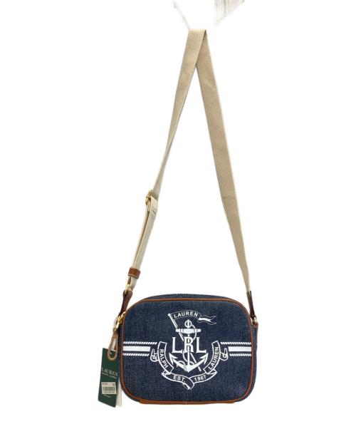 LAUREN RALPH LAUREN（ローレンラルフローレン）LAUREN RALPH LAUREN (ローレンラルフローレン) デニムショルダーバッグ インディゴの古着・服飾アイテム