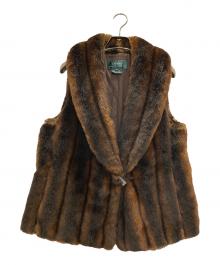 LAUREN RALPH LAUREN（ローレンラルフローレン）の古着「ファーベスト」｜ブラウン