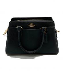COACH（コーチ）の古着「ミニ ダーシー キャリーオール」｜ブラック