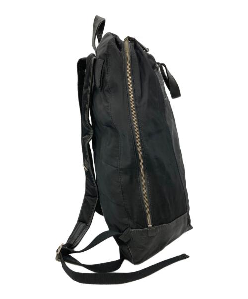 PAUL SMITH（ポールスミス）Paul Smith (ポールスミス) レザー切替バックパック ブラックの古着・服飾アイテム