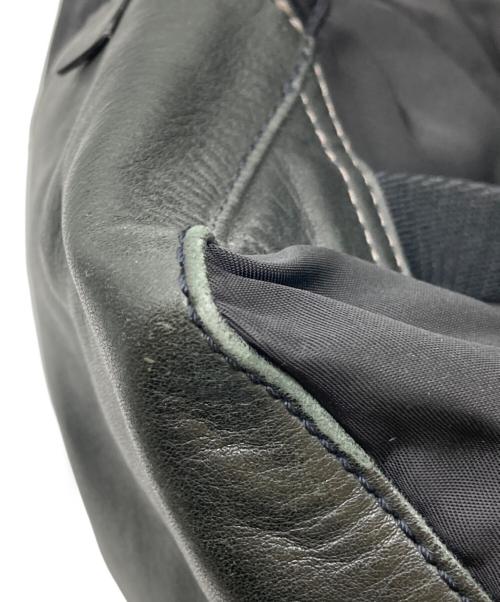 PAUL SMITH（ポールスミス）Paul Smith (ポールスミス) レザー切替バックパック ブラックの古着・服飾アイテム