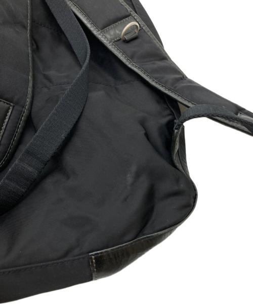 PAUL SMITH（ポールスミス）Paul Smith (ポールスミス) レザー切替バックパック ブラックの古着・服飾アイテム