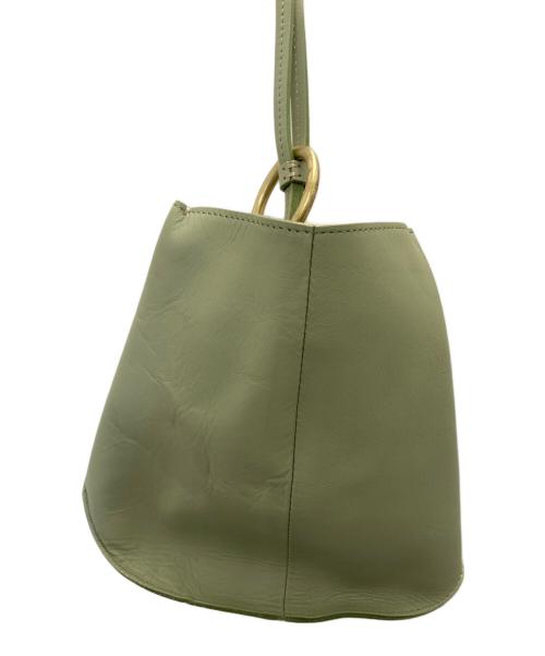 MARROW（マロウ）MARROW (マロウ) RING HANDLE BAG グリーンの古着・服飾アイテム