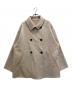 le.coeur blanc（ルクールブラン）の古着「リバーオープンカラーミドルコート」｜ベージュ